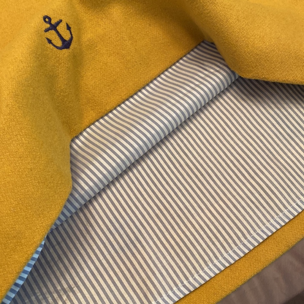 Vineyard Vines Yellow Anchor Embroidered SZ 8 Old Money Quiet Luxury Mini Skirt - Picture 7 of 9